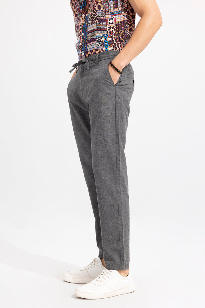 Lin Charcoal Grey Linen Pant