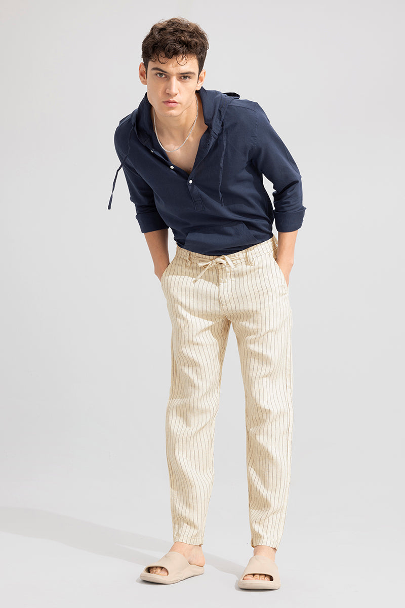 Walden Beige Linen Trousers – SIR of Sweden