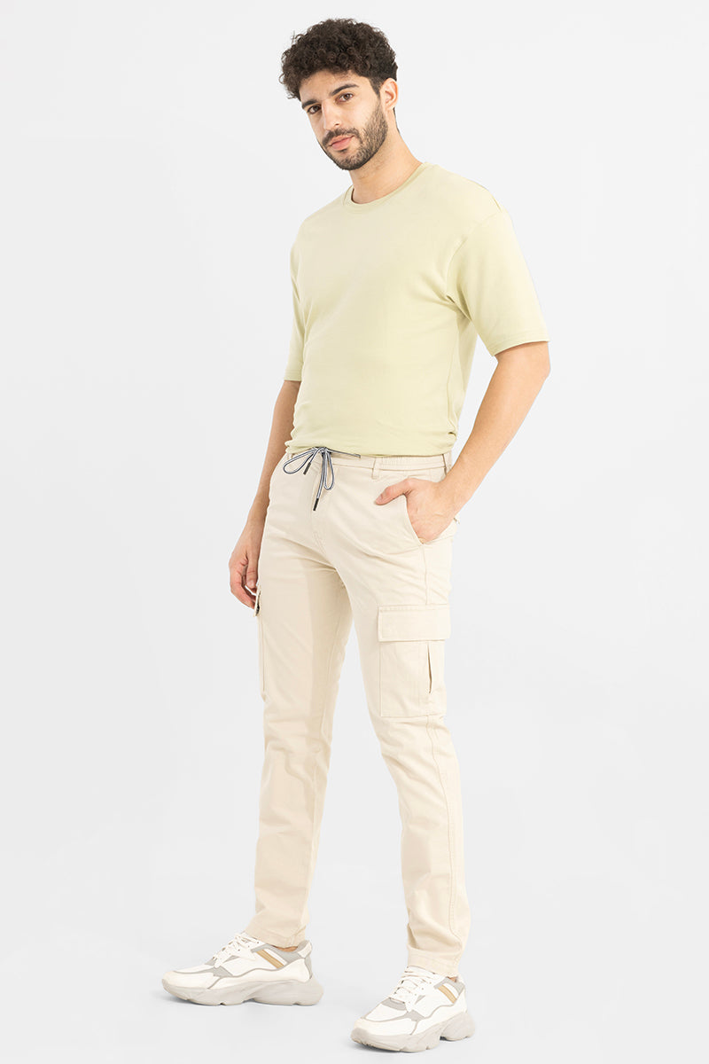 Stark Pastel Cream Cargo Pant