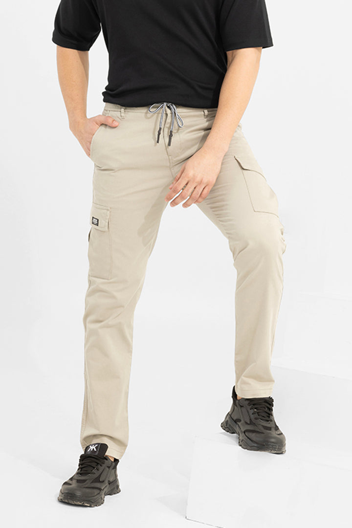 Stark Pastel Ivory Cargo Pant