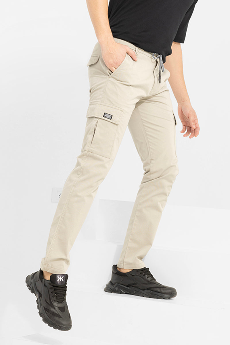 Stark Pastel Ivory Cargo Pant