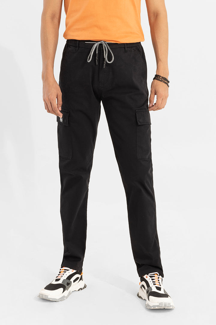 Stark Pastel Black Cargo Pant