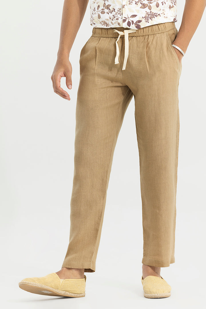 Ace Khaki Linen Pant