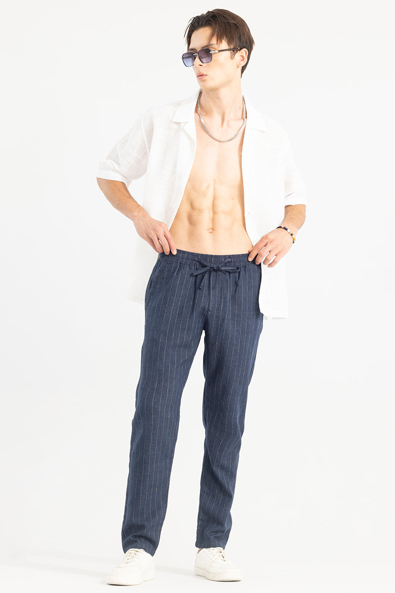 Ace White Linen Pant