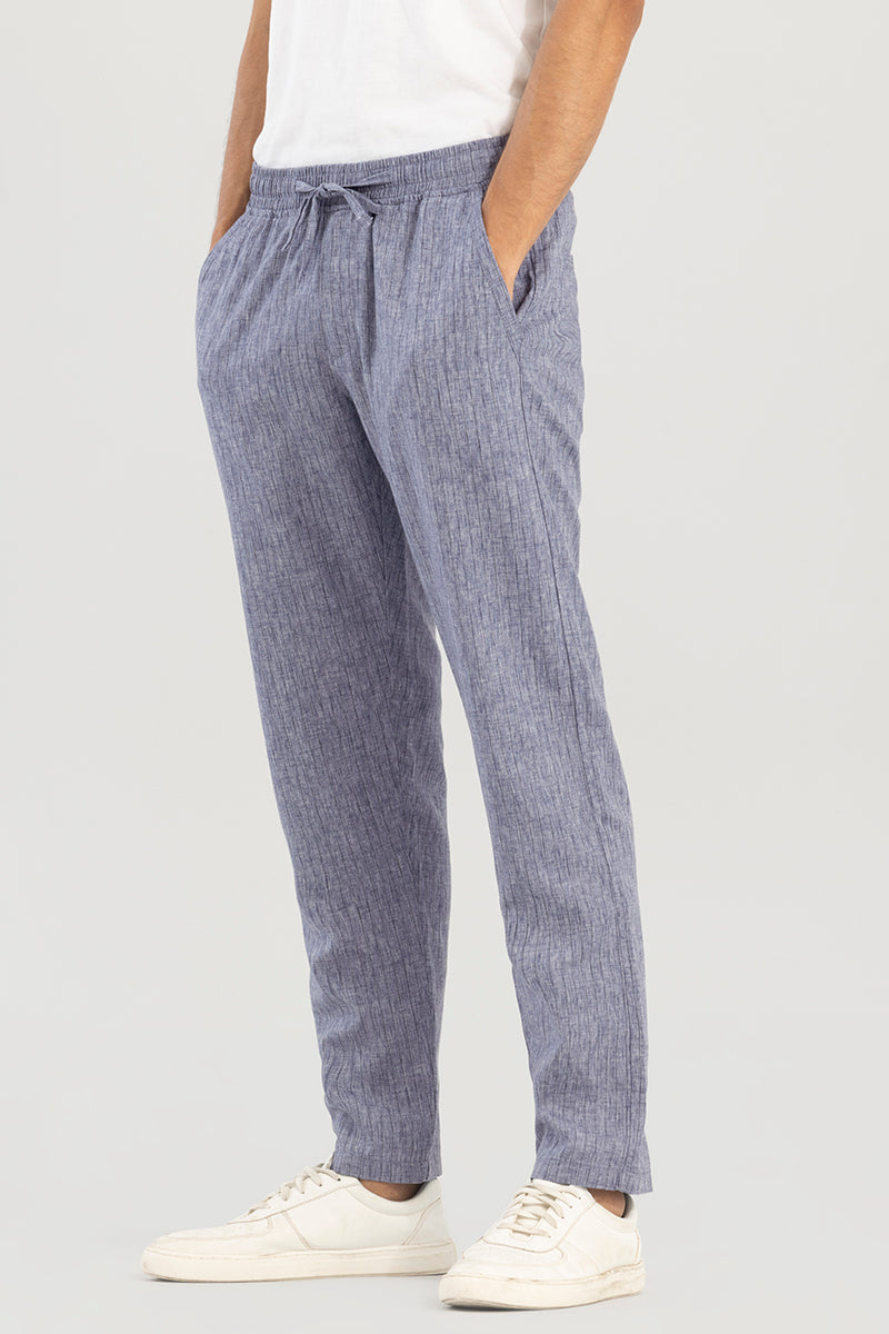 Aurabreeze Grey Linen Pant