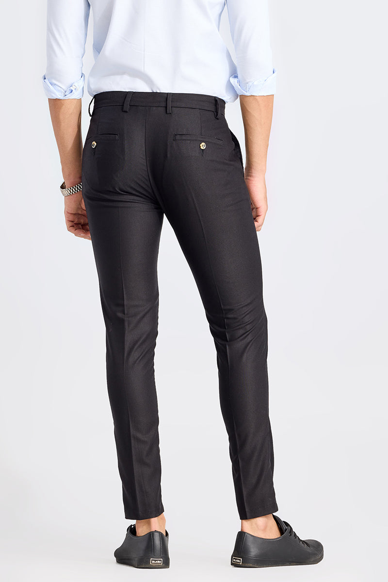 Buy Louis Philippe Black Trousers Online - 793943 | Louis Philippe