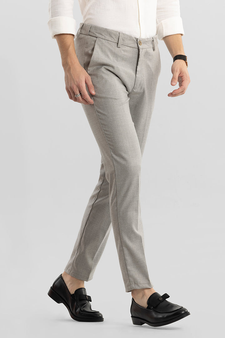 Rigor Grey Formal Trousers