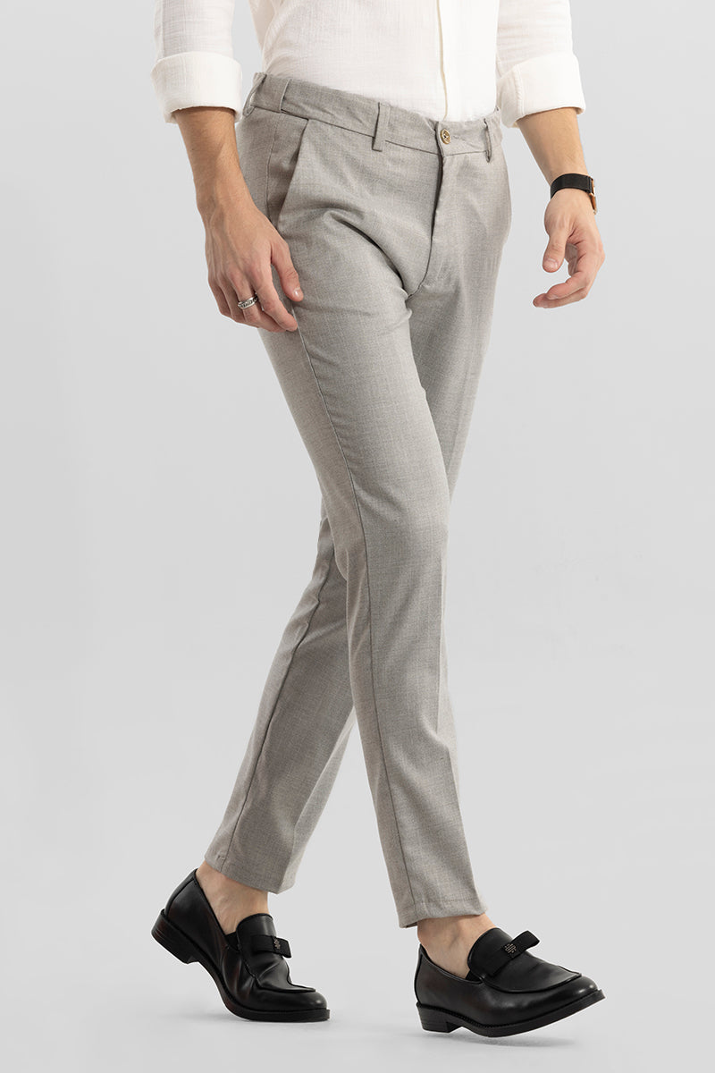 Buy Men Navy Check Slim Fit Formal Trousers Online - 743914 | Peter England