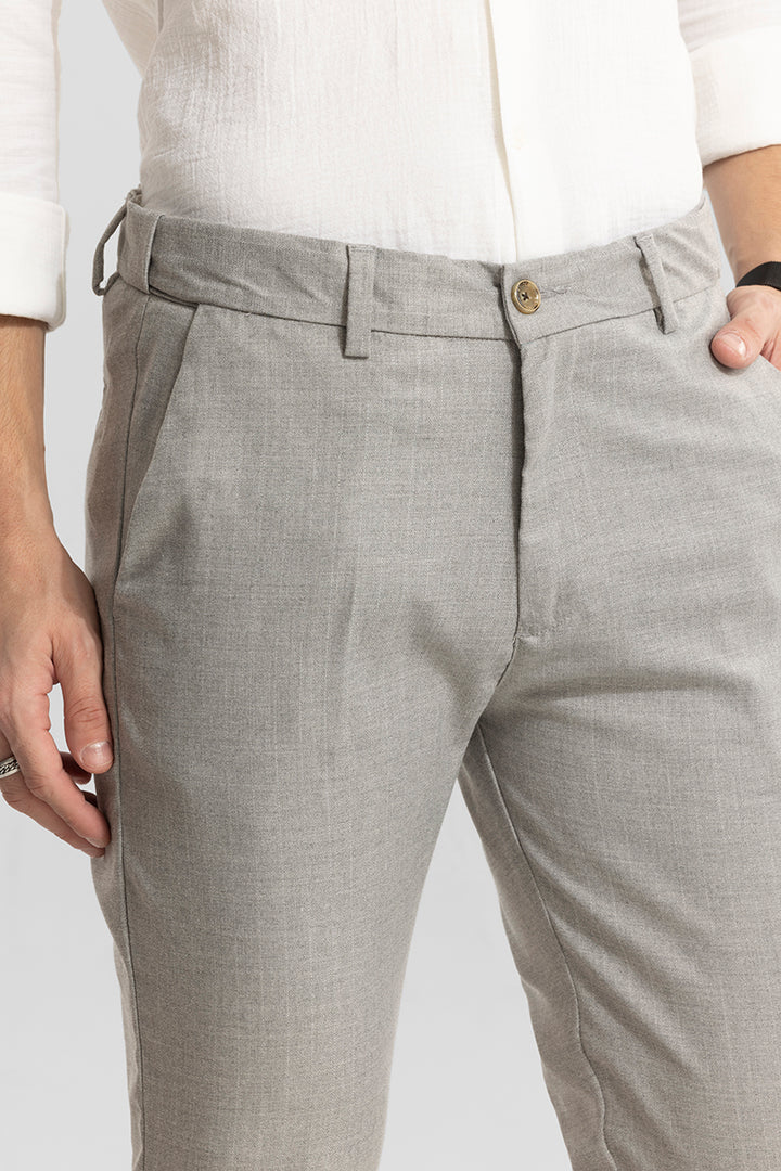 Rigor Grey Formal Trousers