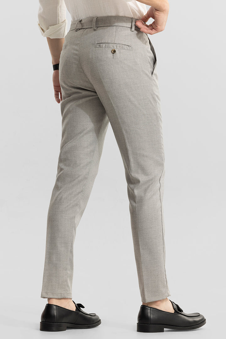 Rigor Grey Formal Trousers