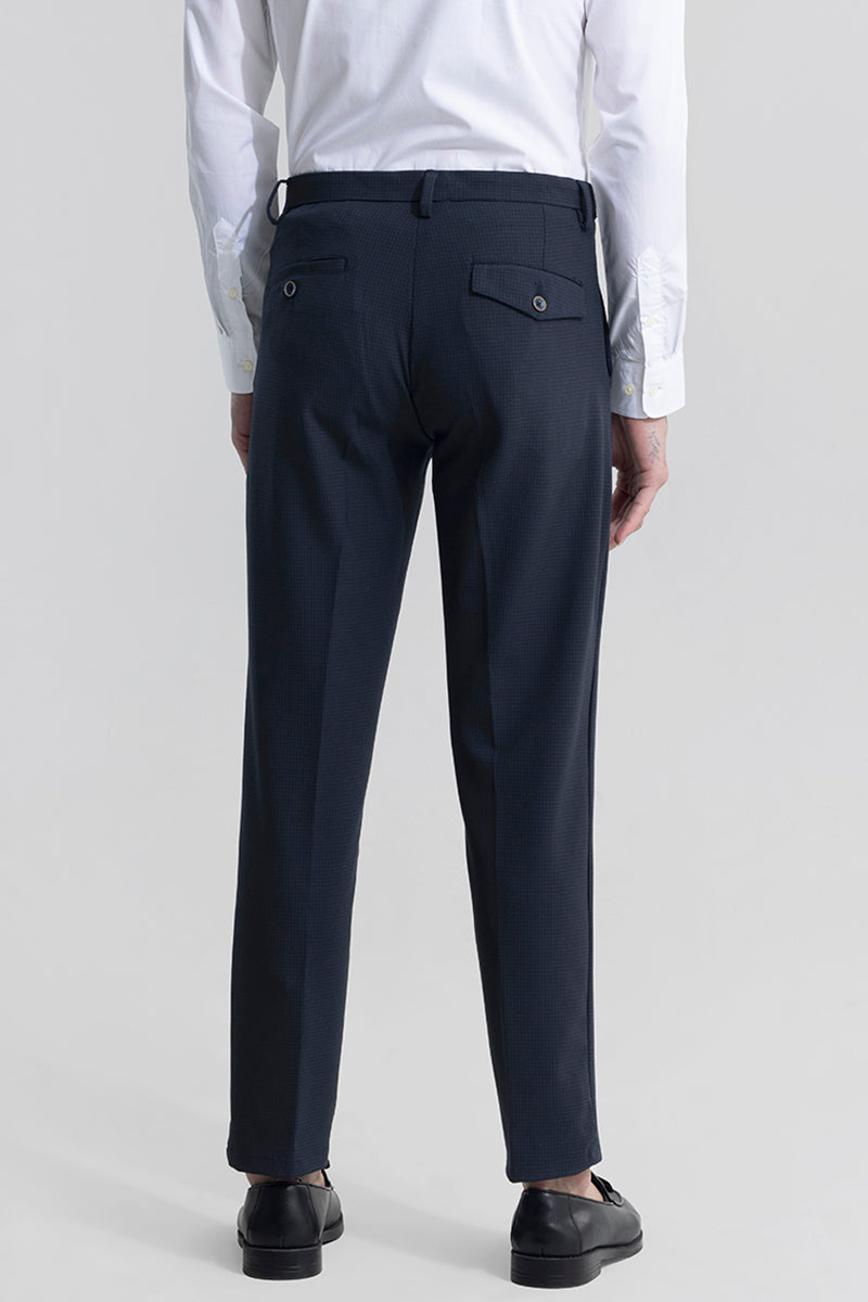 Extensive Waistband Navy Trouser