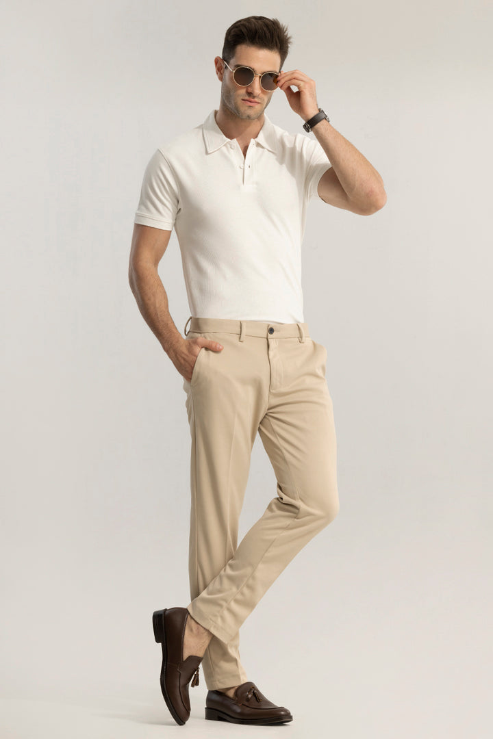 EasyElegance White Polo T-Shirt