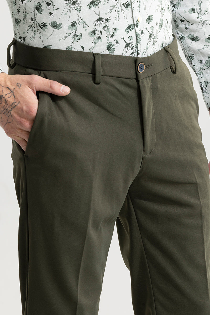 Buy Men's Timeless Green Trouser Online | SNITCH