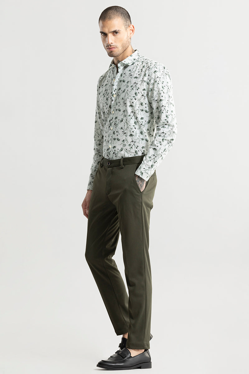 Buy Men's Timeless Green Trouser Online | SNITCH