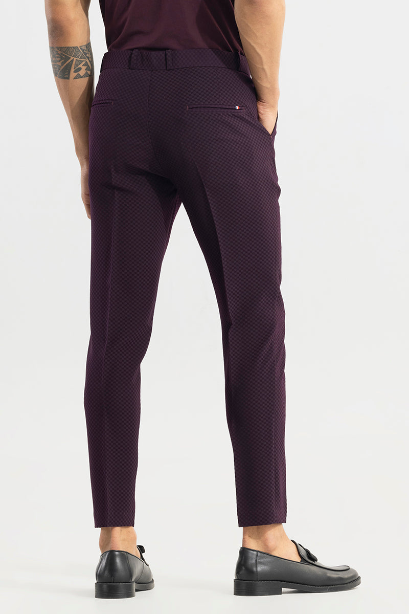 Skinny Cropped Checked Suit Trousers | boohoo