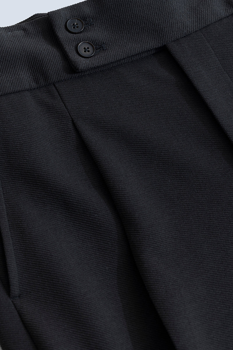 Dexterous Charcoal Black Gurkha Trouser