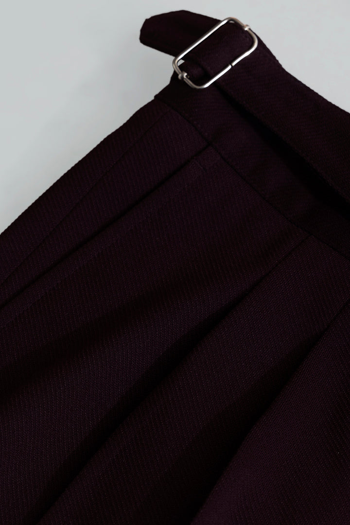 Dexterous Burgundy Gurkha Trouser