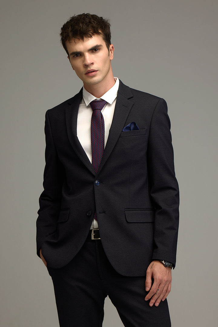 Classic Cut Navy Suit Blazer