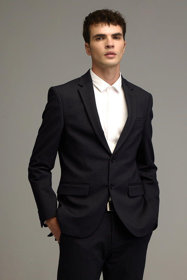 Classic Cut Navy Suit Blazer