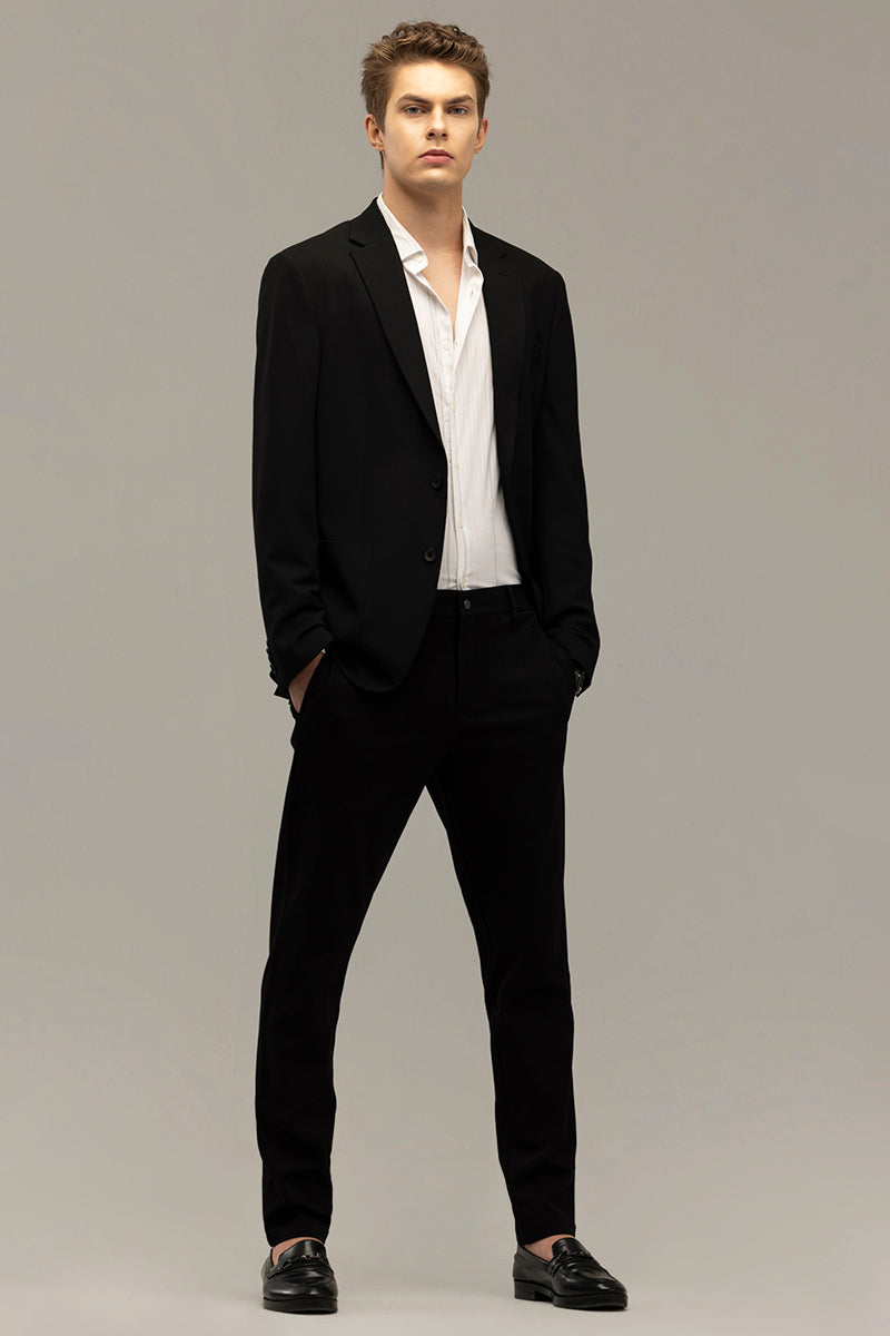 Formal Elegance Black Trousers