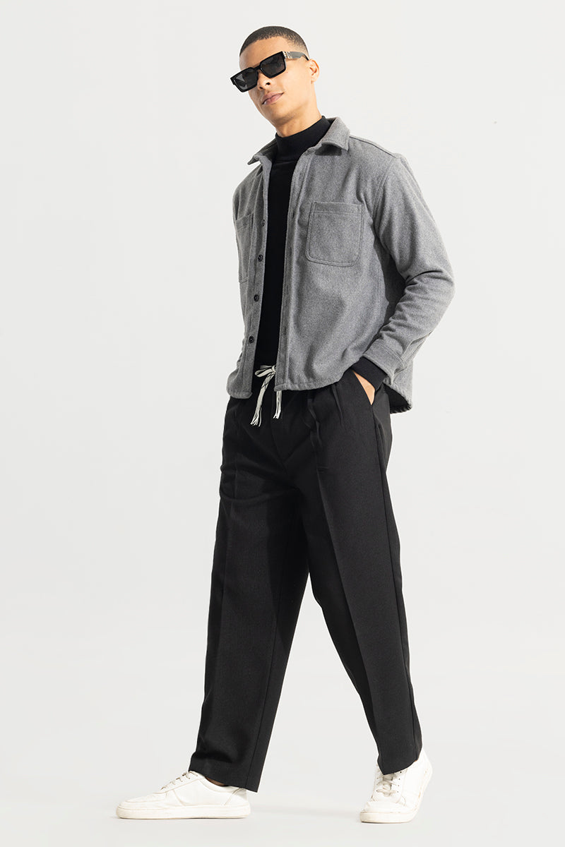 Buy Men's Haneul Black Korean pant Online | SNITCH