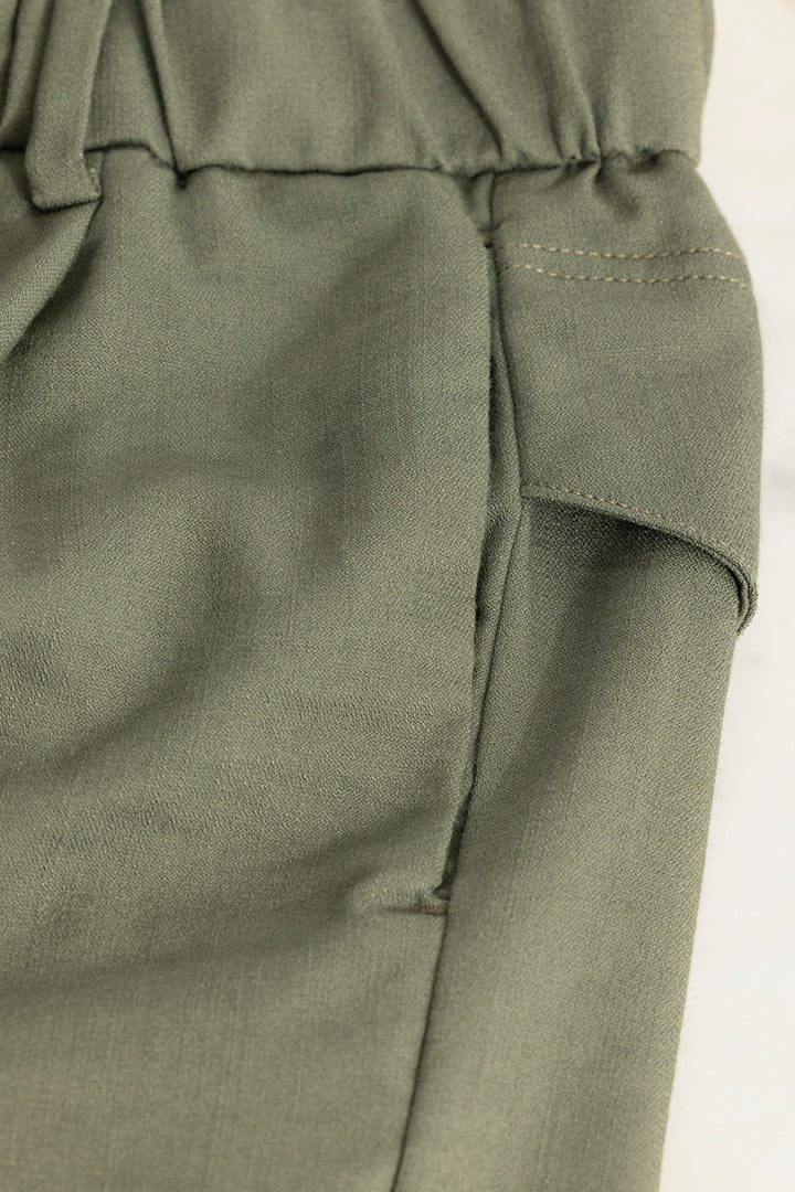 Soft Stride Green Trouser