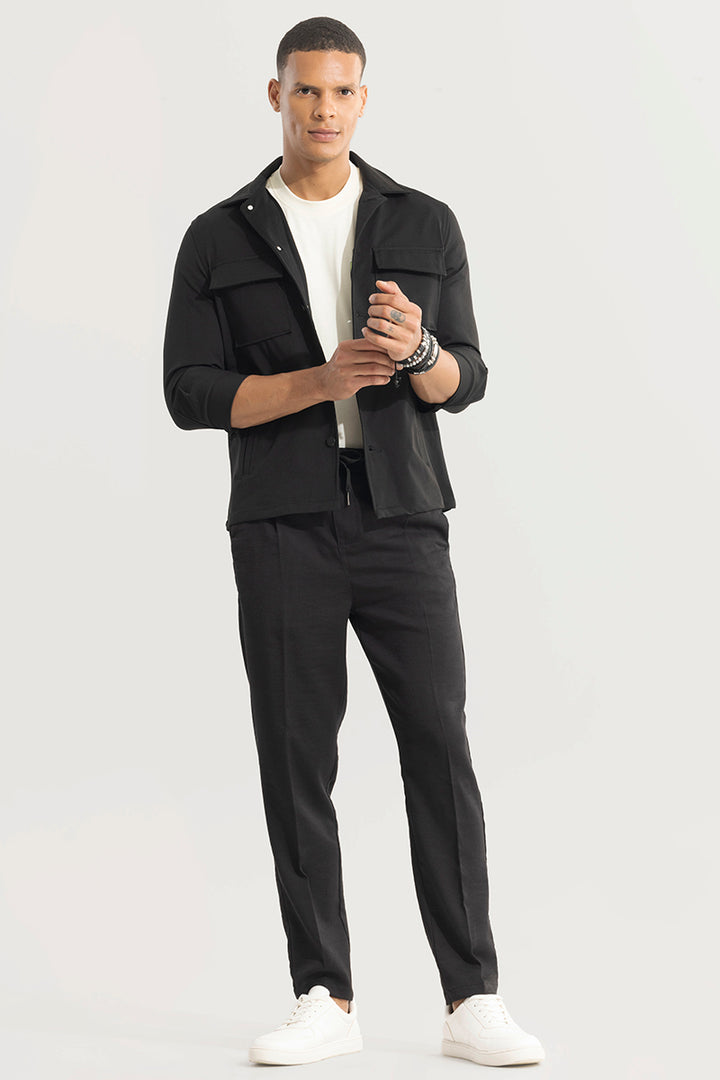 Soft Stride Black Trouser