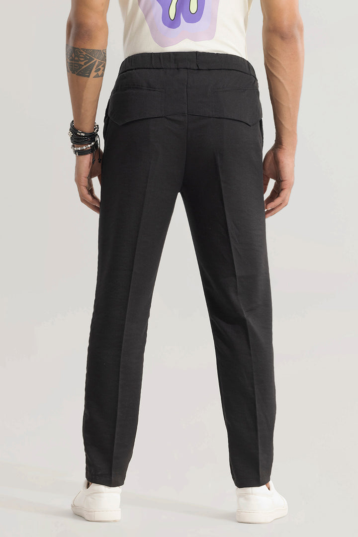 Soft Stride Black Trouser