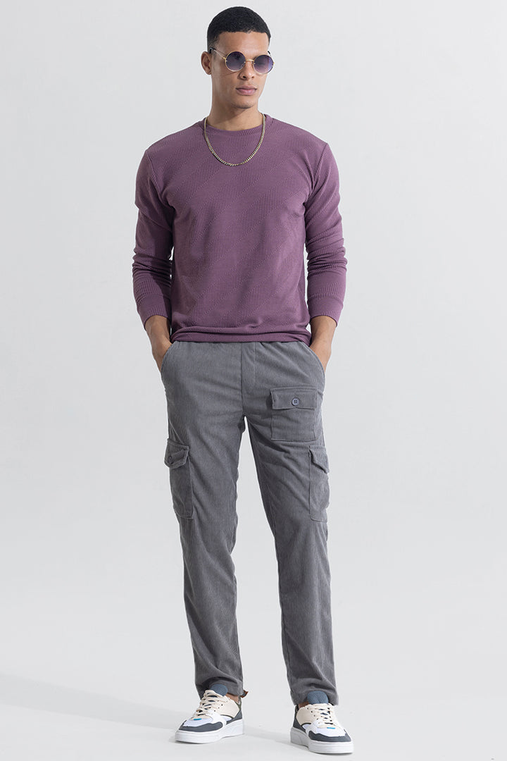 Cullin Grey Corduroy Cargo Pant