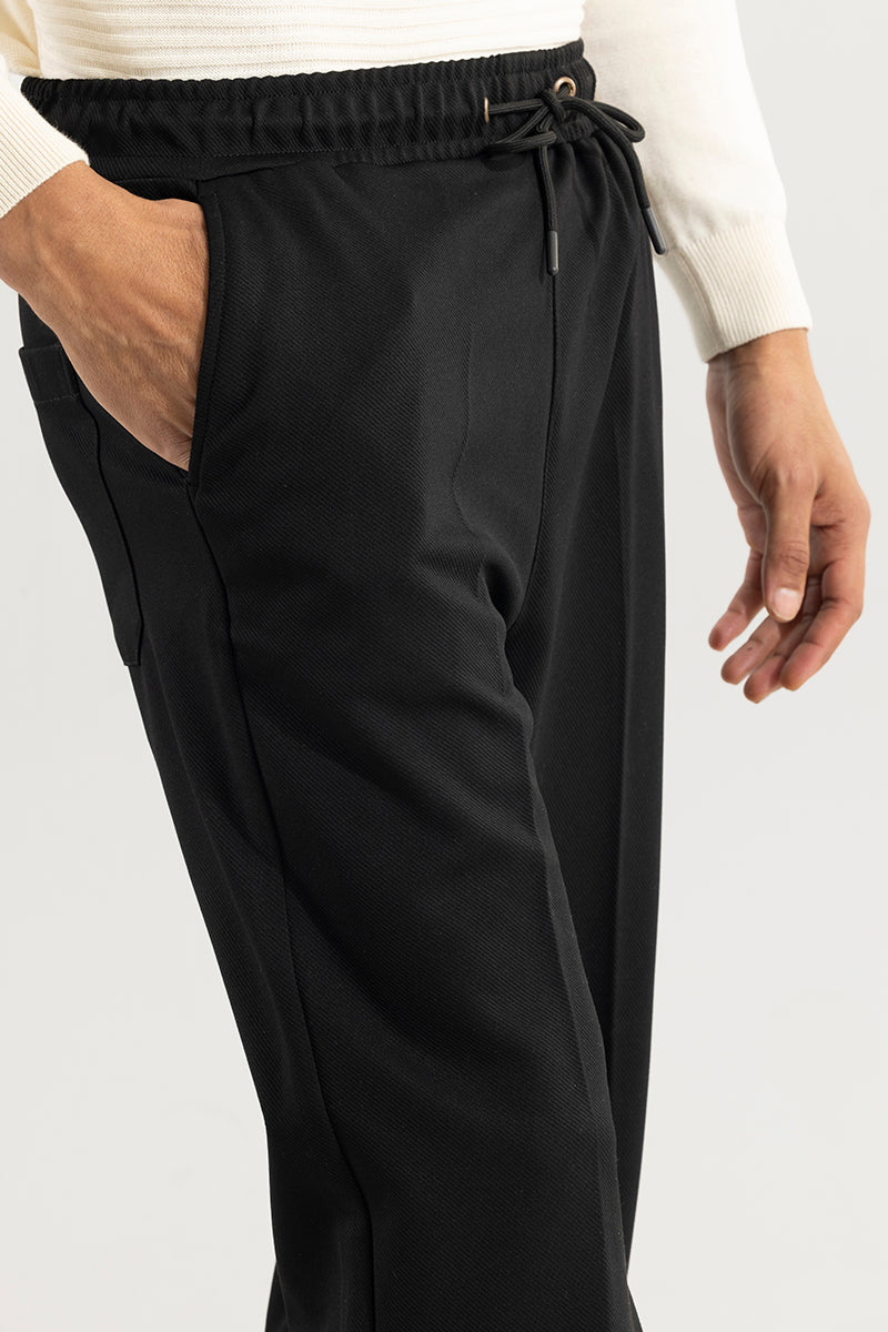 Buy Men's Slopie Black Korean Pant Online | SNITCH