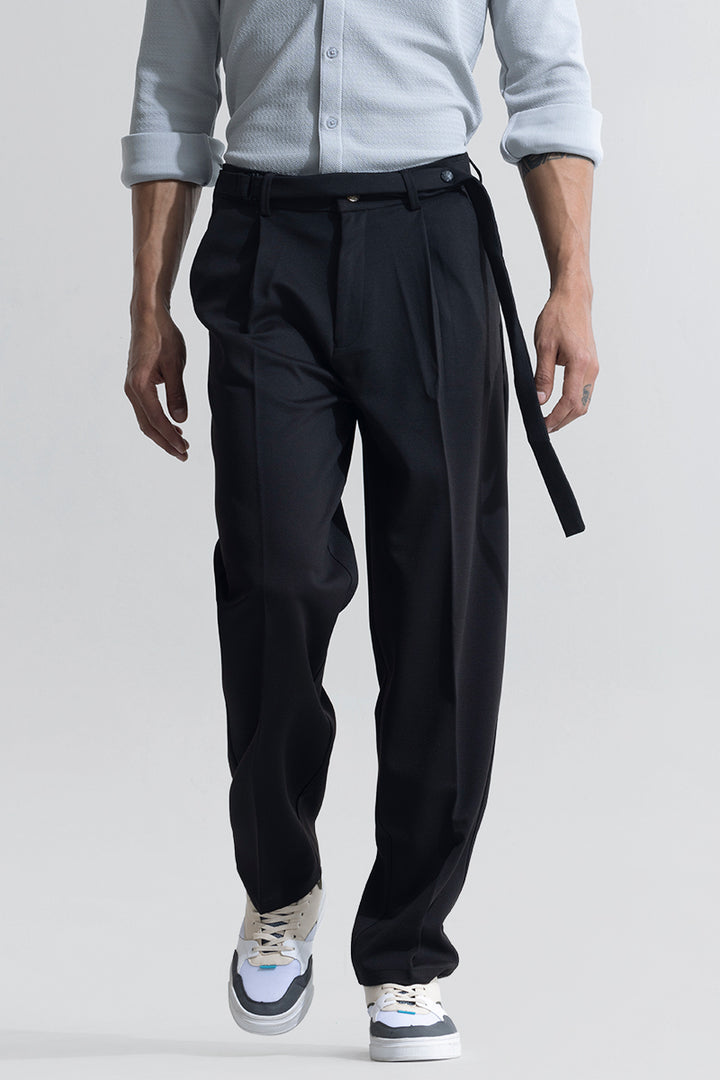 AdjustEase Black Trouser