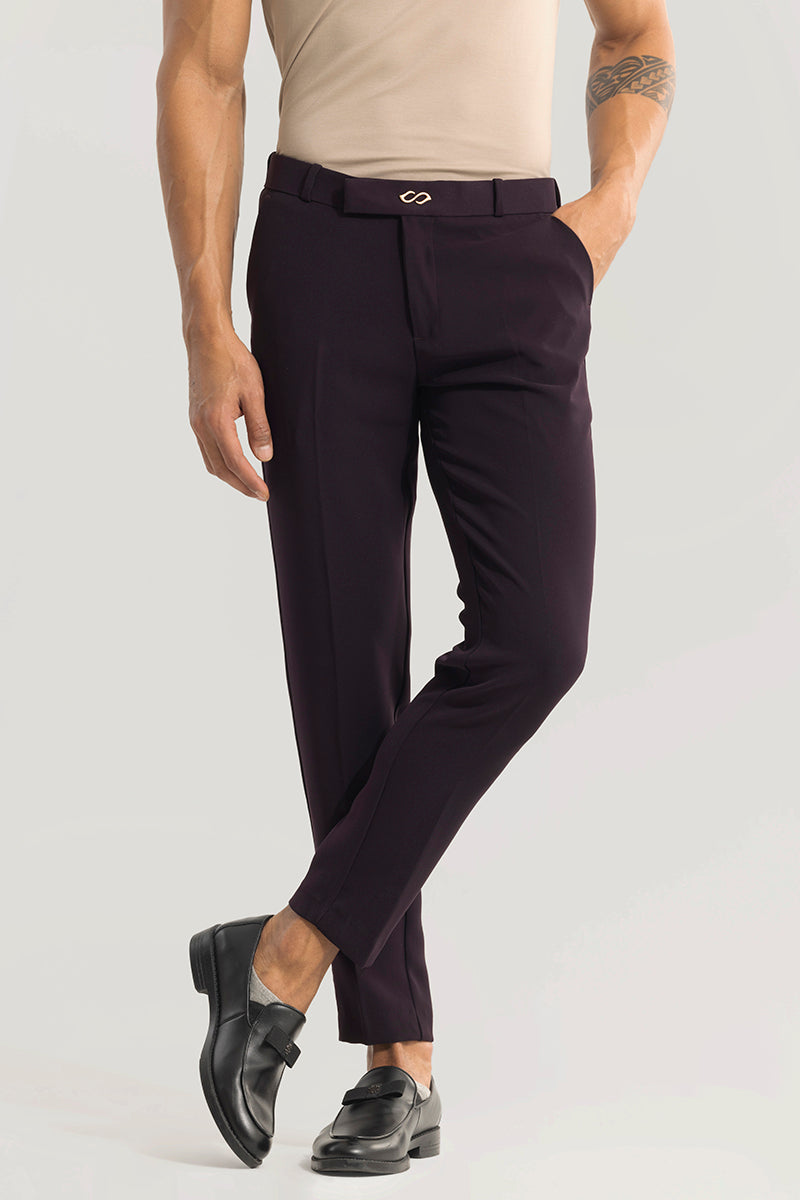 Tuxedo Attire Plum Purple Trouser