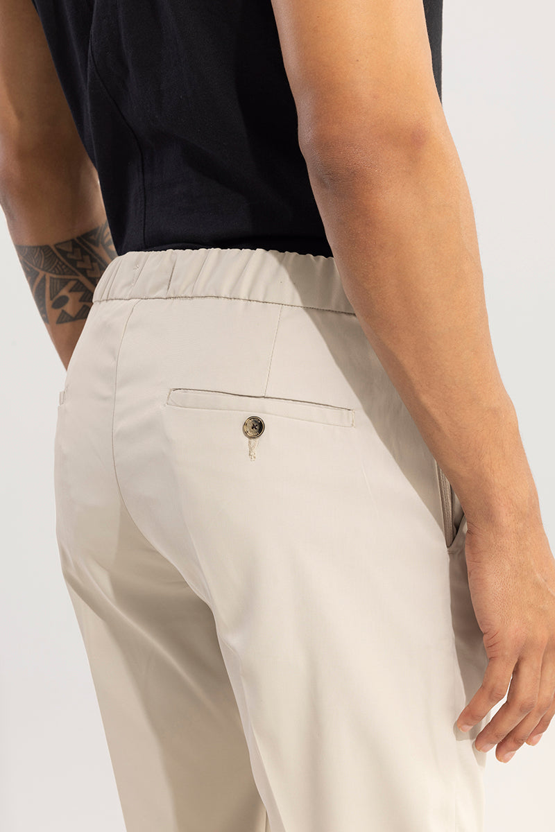 VogueVista Beige Trousers