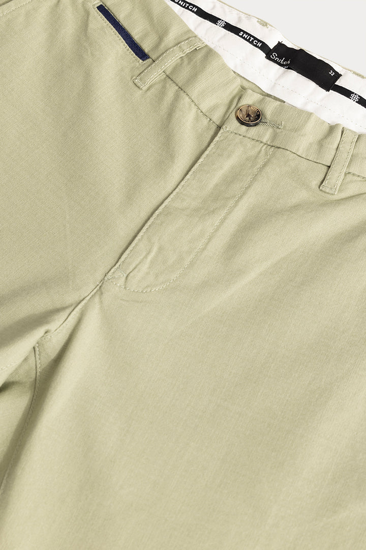 Stygian Green Linen Pant