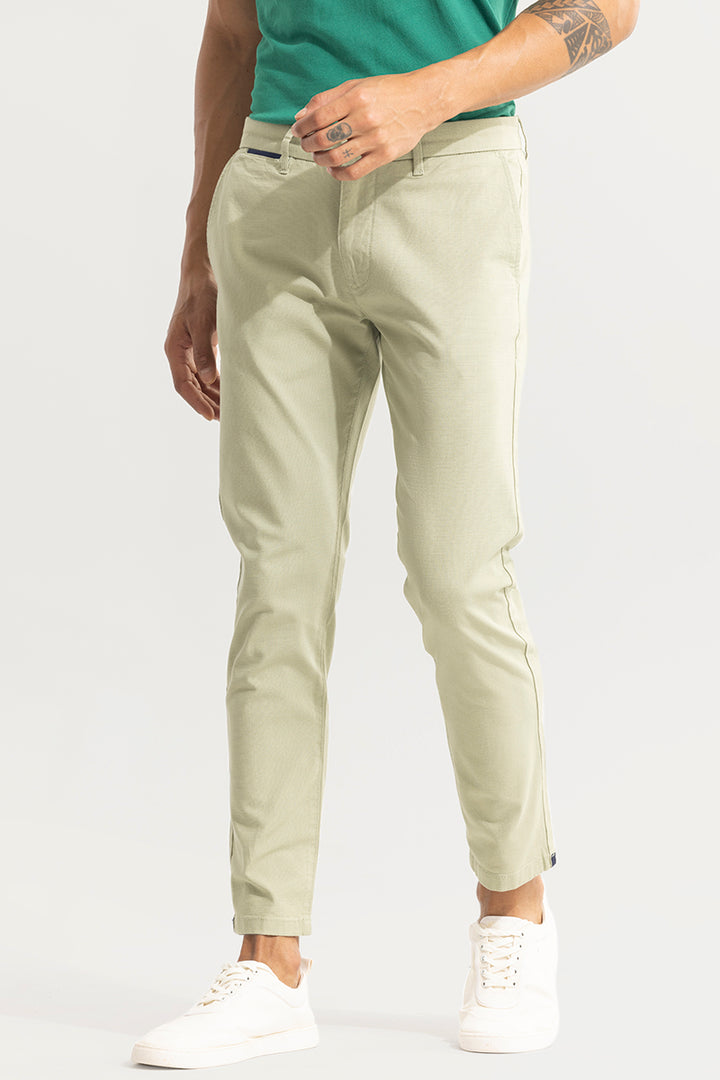 Buy Men's Stygian Green Linen Pant Online | SNITCH
