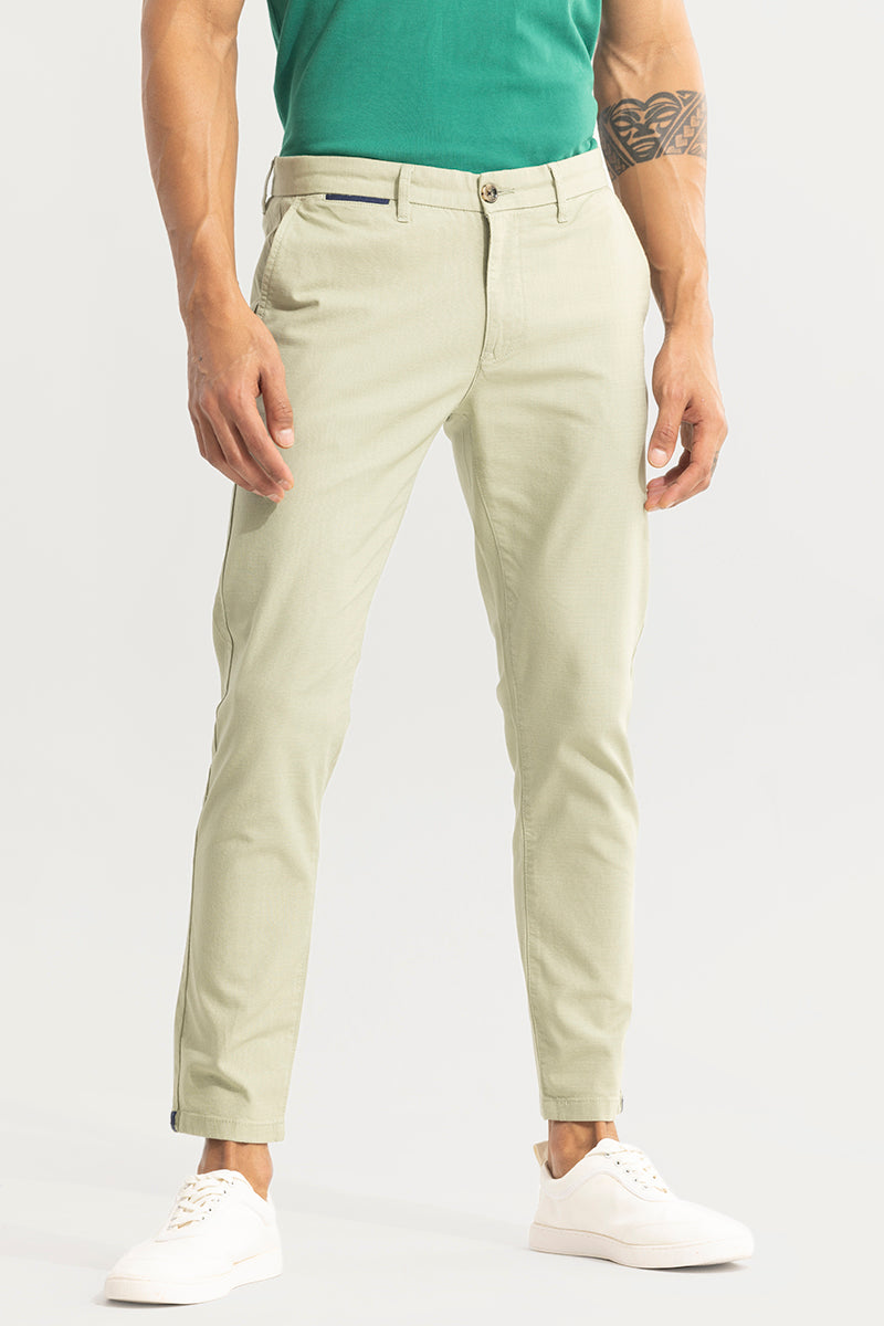 Stygian Green Linen Pant