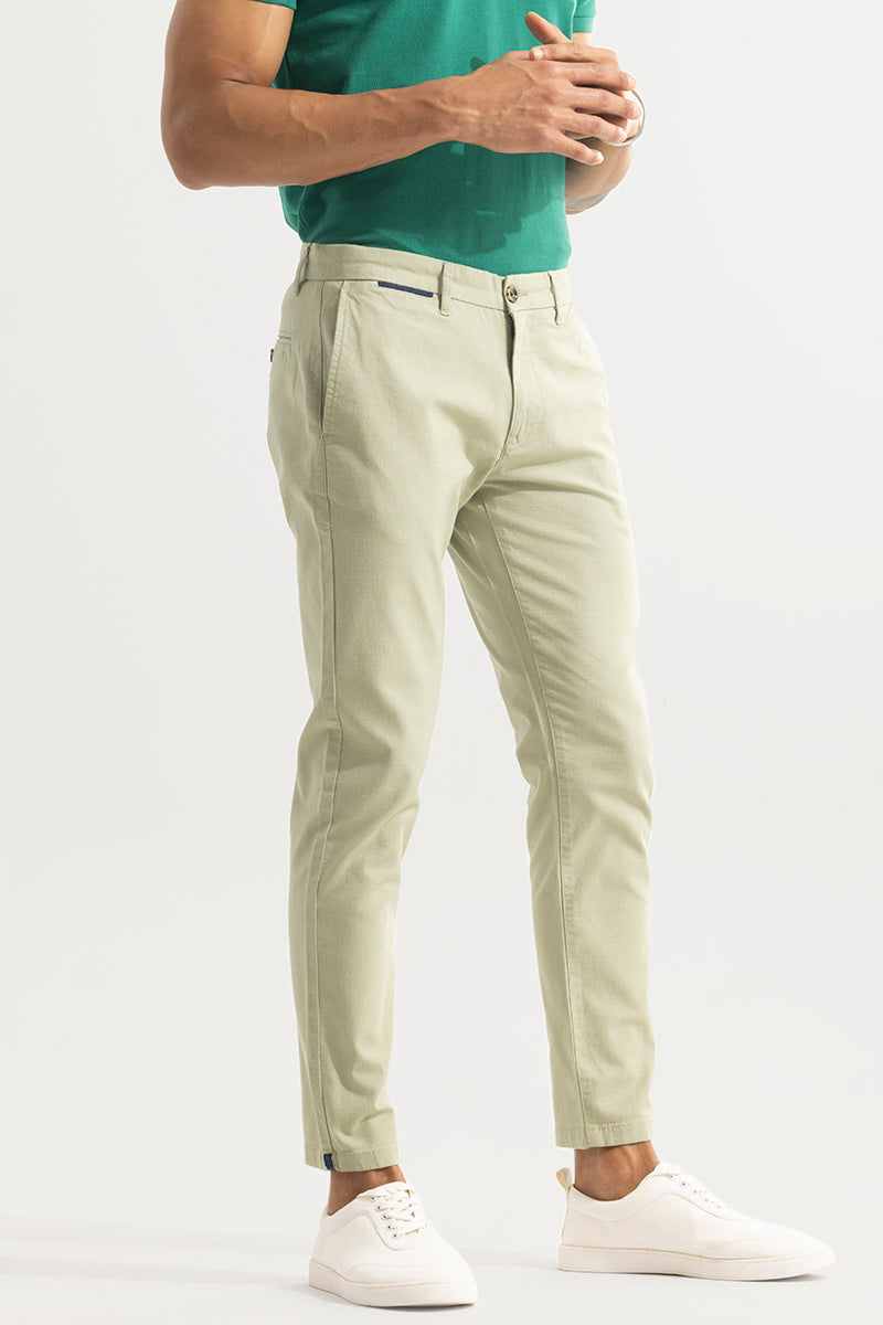 Stygian Green Linen Pant