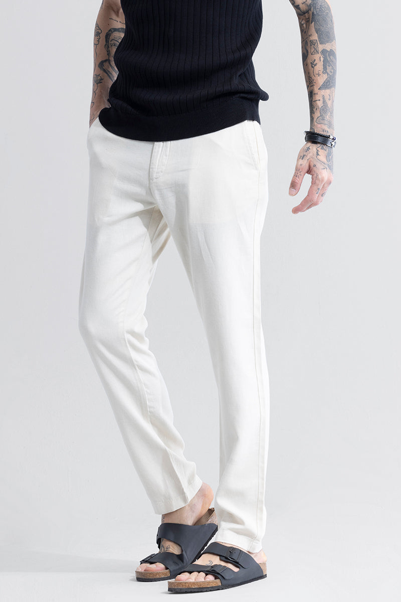 LinenLoom Cream Trouser