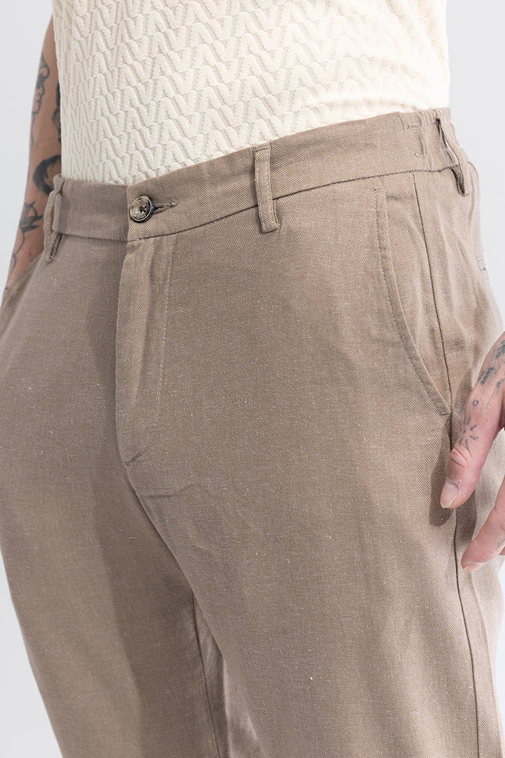 LinenLoom Brown Trouser