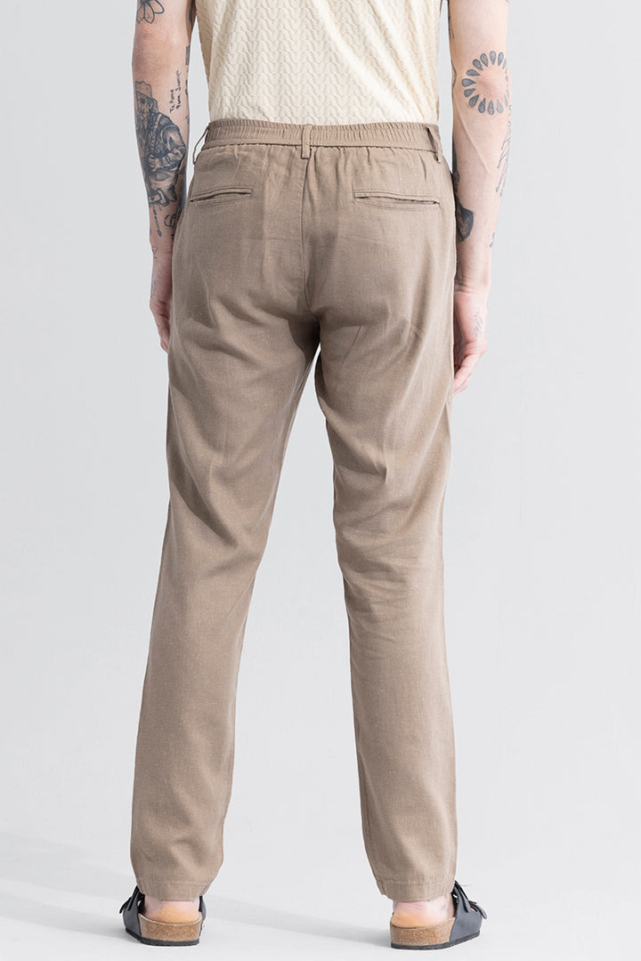 LinenLoom Brown Trouser