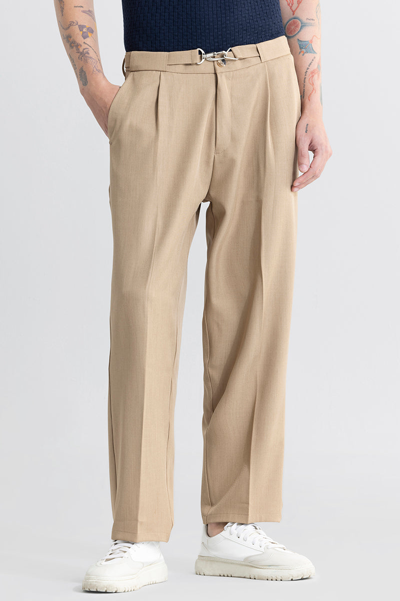 Hooked Khaki Korean Pant