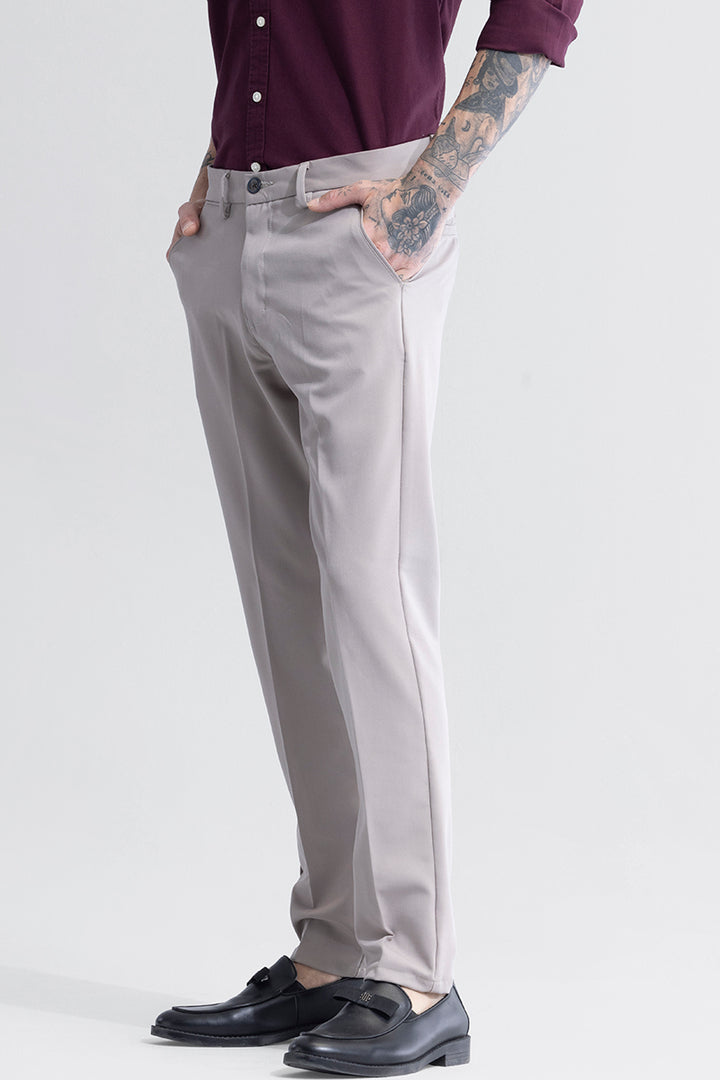 Octave Bone Grey Trousers