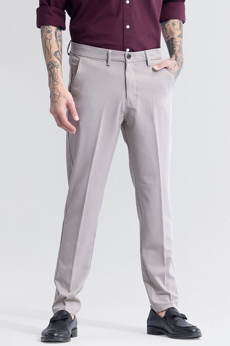 Octave Bone Grey Trousers