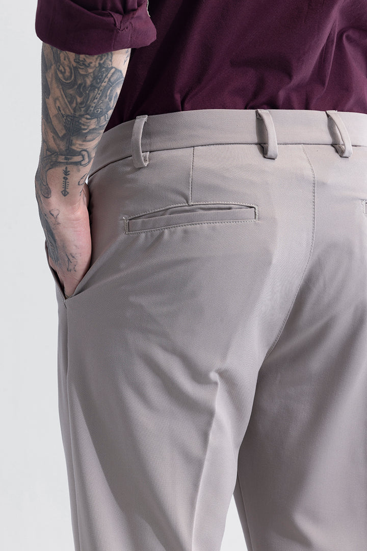 Octave Bone Grey Trousers