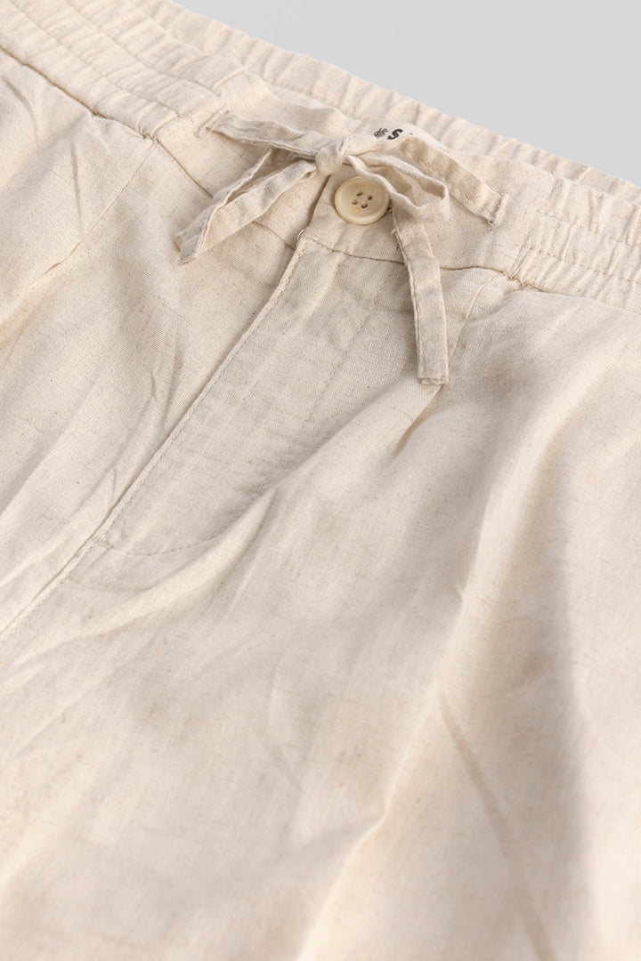 Nova Cream Linen Blend Trouser