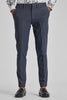 Greyish Blue Slim Fit Stretch Trousers