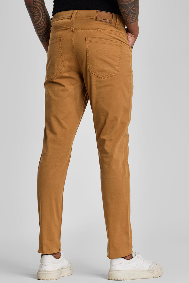 Brown 5 Pocket Chinos