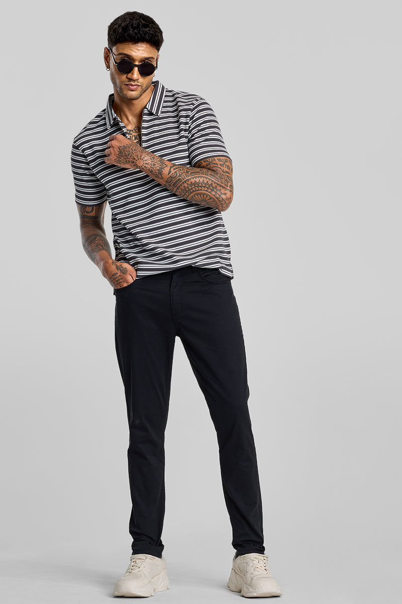 Black 5 Pocket Chinos