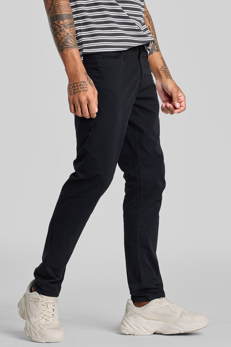 Black 5 Pocket Chinos