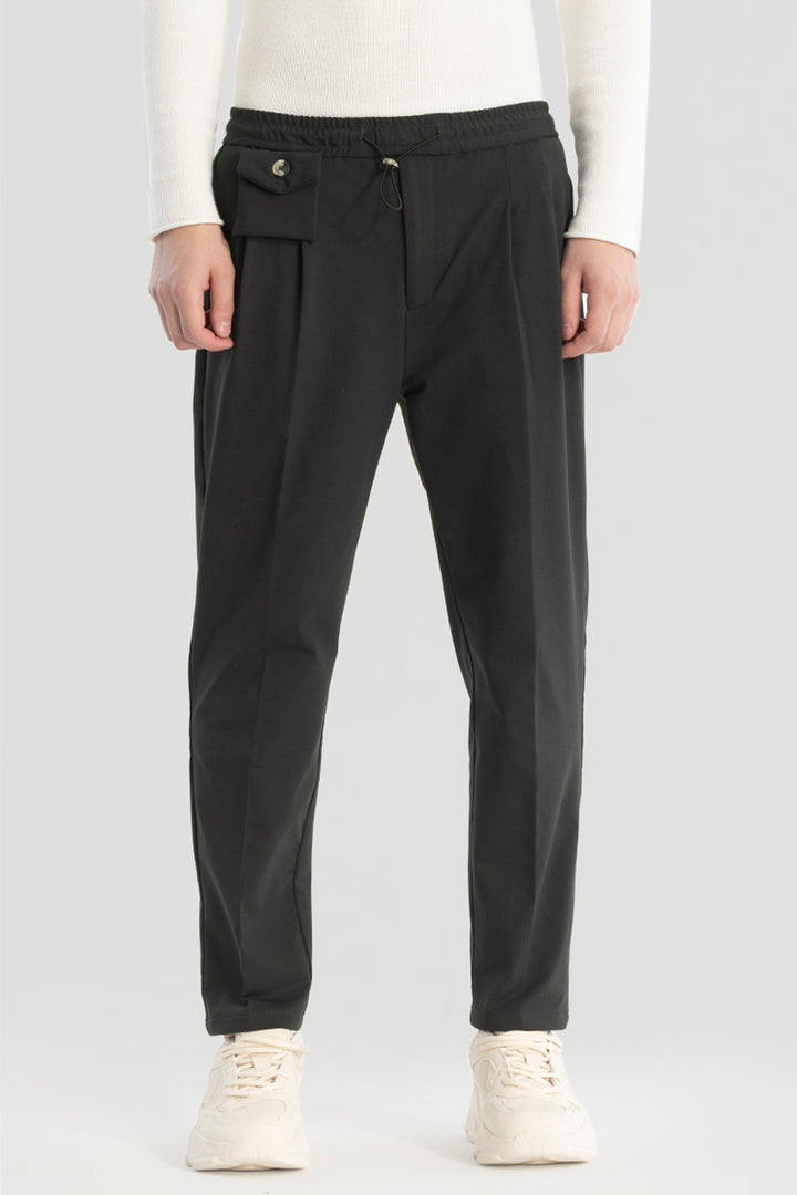 Charcoal Grey Relaxed Fit Trousers